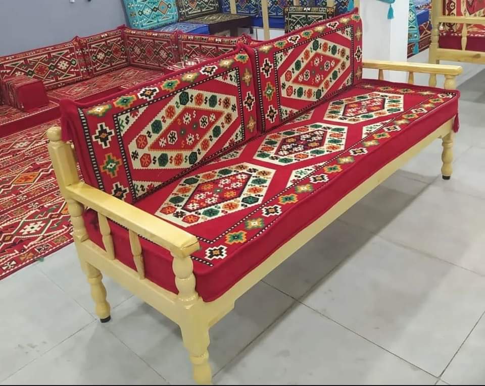 Wooden 2-Seater Sofa & Handmade Cushion - Homeartparis production
Important Note: Free Worldwide Shipping on All Orders!