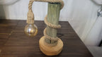 Vintage Table Lamp Crafted from 100-Year-Old Historic Telegraph Pole - Homeartparis production