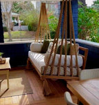 Handmade Rustic Porch Swing & Lounger | Pine Wood Swing Homeartparis