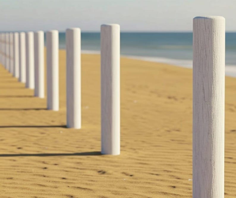 Customizable Wood and Rope Garden Fence for Beach House and Villa Homeartparis production