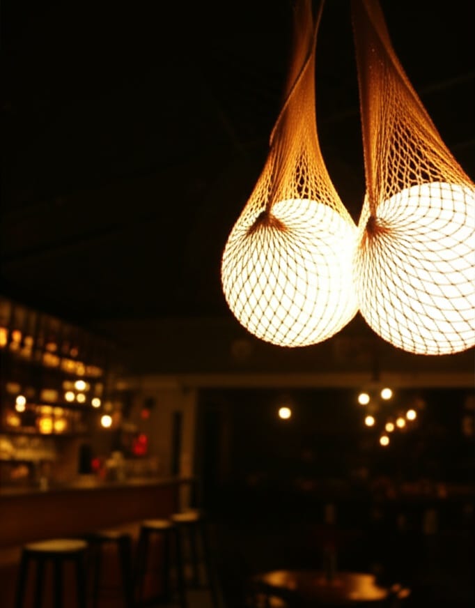 Jute Net Wrapped Globe Pendant Light Homeartparis production