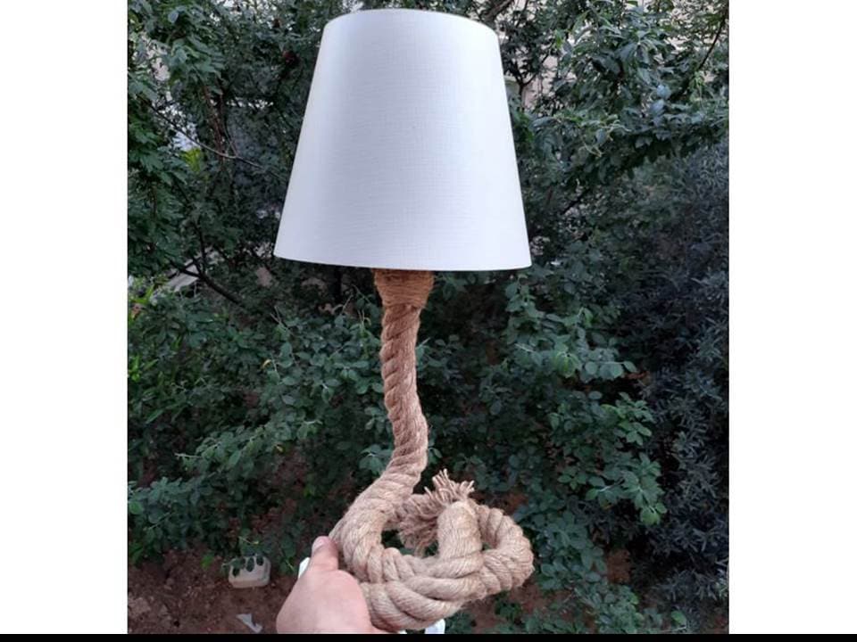 Rustic Jute Rope Table Lamp - Homeartparis production
Important Note: Free Worldwide Shipping & Universal Electrical Compatibility!