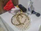 Hand-Knitted Mesh Beach Bag - Bohemian Market Tote by Seval Özsoy - Wooden Handle Summer Purse - Strong & Foldable Artisan Gift