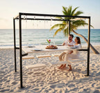 Homeartparis Swing Table porch garden Dining Set - 1.3 Ton Capacity Heavy-Duty Metal Frame Commercial Furniture by home art paris