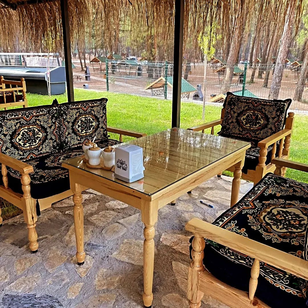 Rustic Authentic Wooden 2-Seater Sofa & Handmade Cushion - Homeartparis production
Important Note: Free Worldwide Shipping on All Orders!