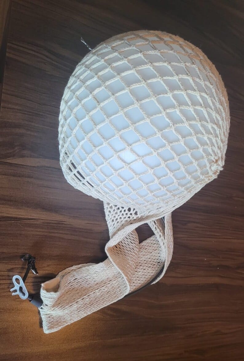 Jute Net Wrapped Globe Pendant Light Homeartparis production