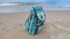 Ethnic Boho Backpack - Handwoven Authentic Kilim Pattern Travel Bag by Seval Özsoy - Unique Bohemian Rucksack - Artisan Kilim Accessory