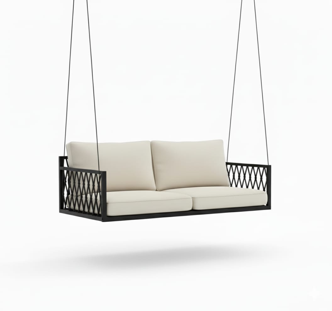 Homeartparis Handcrafted Comfortable Metal Swing Sofa Bed
