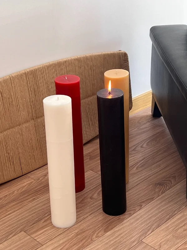 Large 100cm Pillar Candle Handmade Table Centerpiece Homeartparis production / customizable color