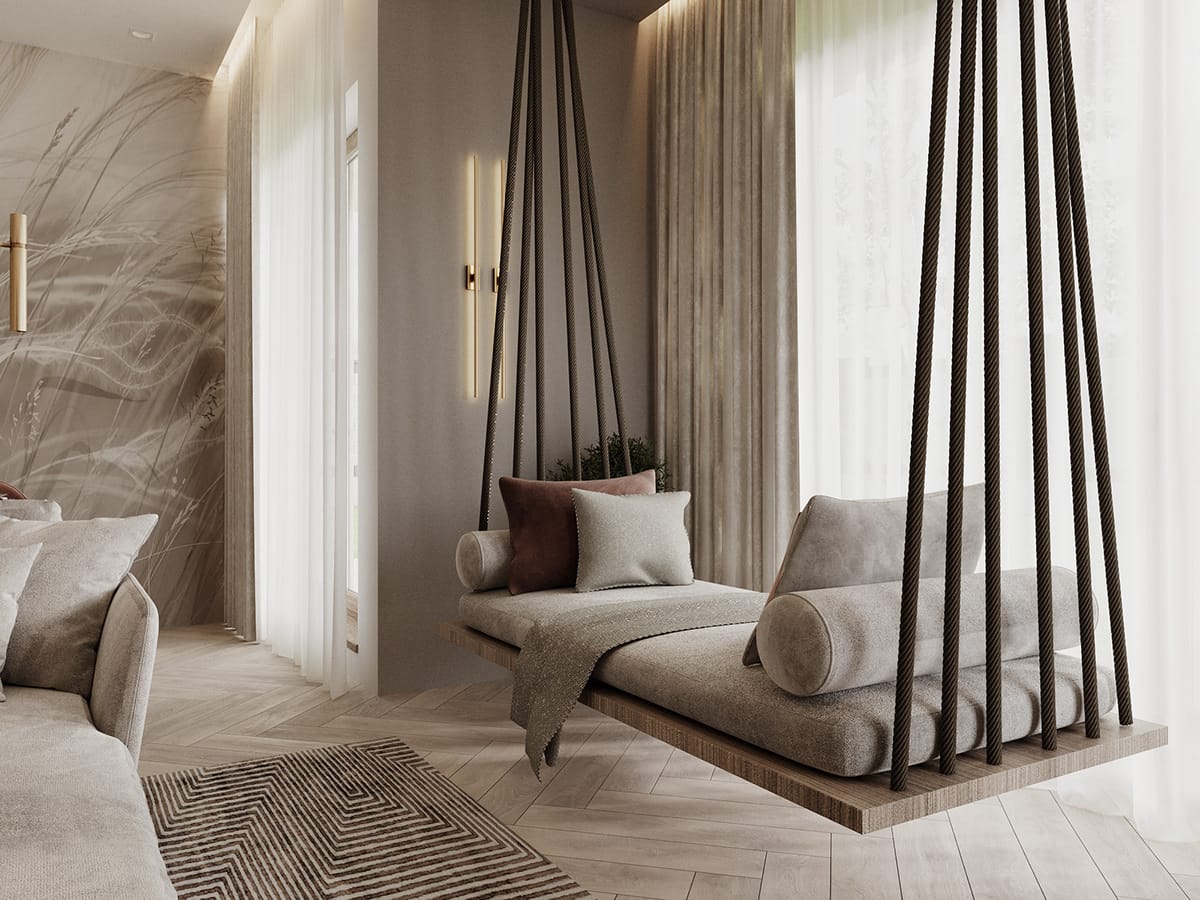 Swing Bed - Indoor Outdoor Jute Rope Daybed - Homeartparis production