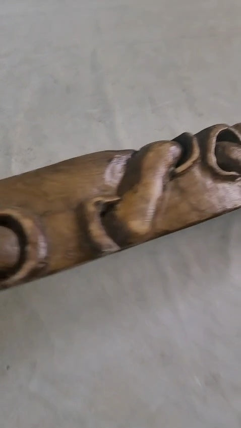 The Eternal Loop: Mythological Hand-Carved Snake Masterpiece (75 cm) - Homeartparis production