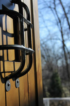 Vintage Handcrafted Solid Wood Barn Door - Rustic Speakeasy Style Sliding Door - Homeartparis production