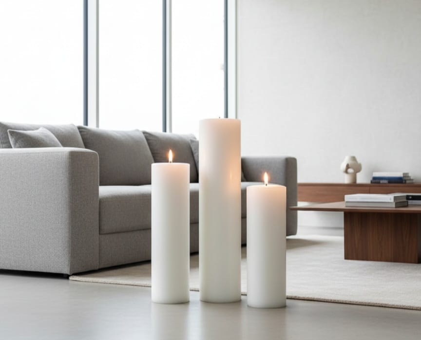 large Candle 3 pcs set /  Homeartparis production