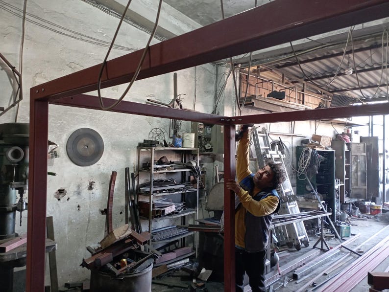 By Homeartparis 8person Swing Table  Set - 1.3 Ton Capacity Heavy-Duty Metal Frame Commercial Furniture by home art paris