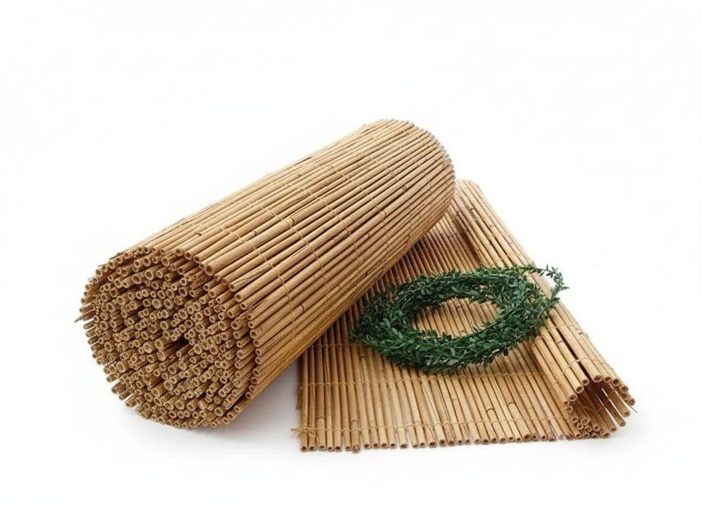 Natural Reed Screen Fence Custom Height Bamboo Roll Homeartparis production