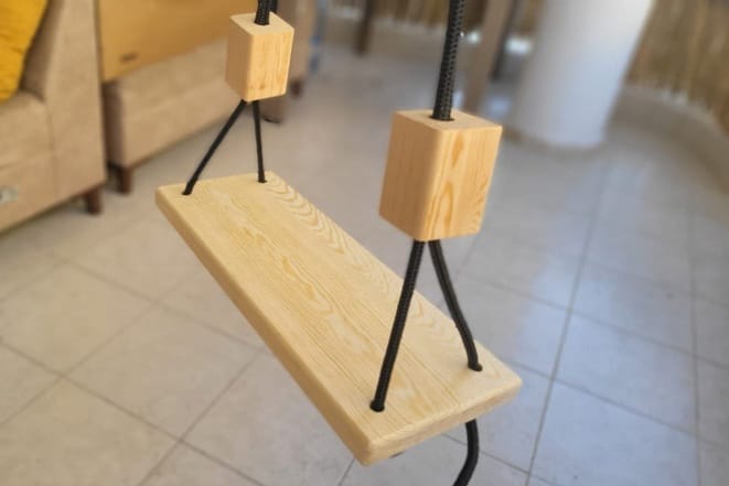 Decorative Hanging Seat, wooden swing, indoor / out door