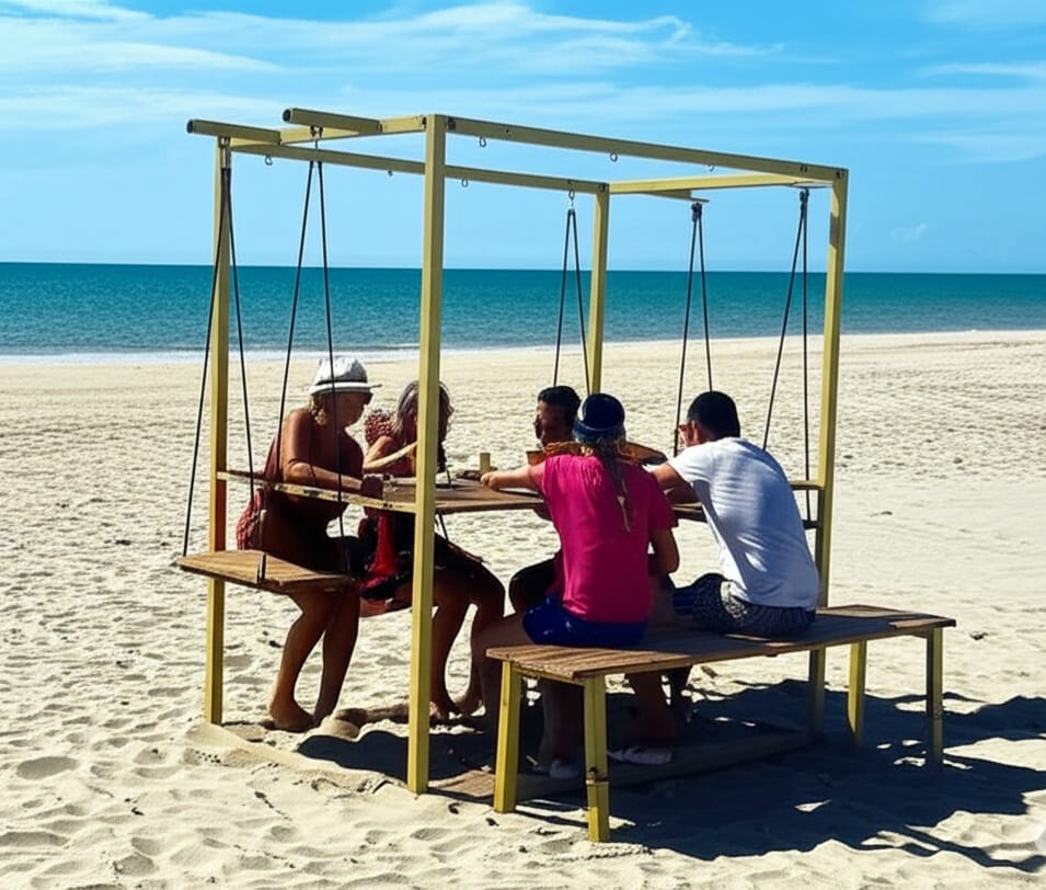 The swing table by home art paris