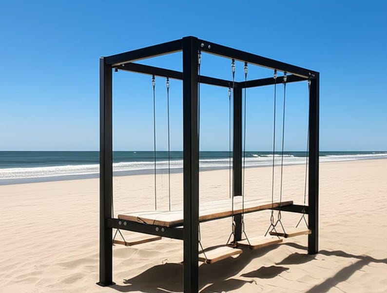 By Homeartparis 8person Swing Table  Set - 1.3 Ton Capacity Heavy-Duty Metal Frame Commercial Furniture by home art paris