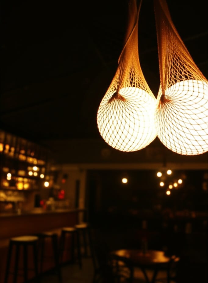 Jute Net Wrapped Globe Pendant Light Homeartparis production