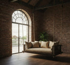 Hanging Sofa & Cabin Style Pine Wood Lounge