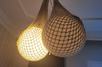 Jute Net Wrapped Globe Pendant Light Homeartparis production