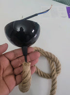 Customizable size rope lighting fixture, by homeartparis handmade