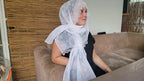 Traditional Handmade Lace Headscarf / Vintage Root Dyed Kerchief - Homeartparis production