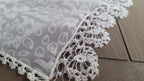 Traditional Handmade Lace Headscarf / Vintage Root Dyed Kerchief - Homeartparis production