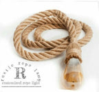 Custom large rustic rope chandelier, by homeartparis