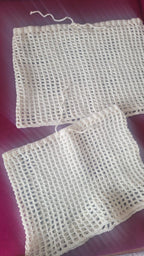 Handmade Crochet Mesh Mini Skirt - Boho Beach Cover Up Sarong - Festival Style Hollow Out Summer Skirt - Home Art Paris