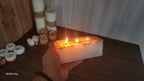 Custom Large 3 Wick Coffee Scented Candle Farmhouse Table Centerpiece Homeartparis production