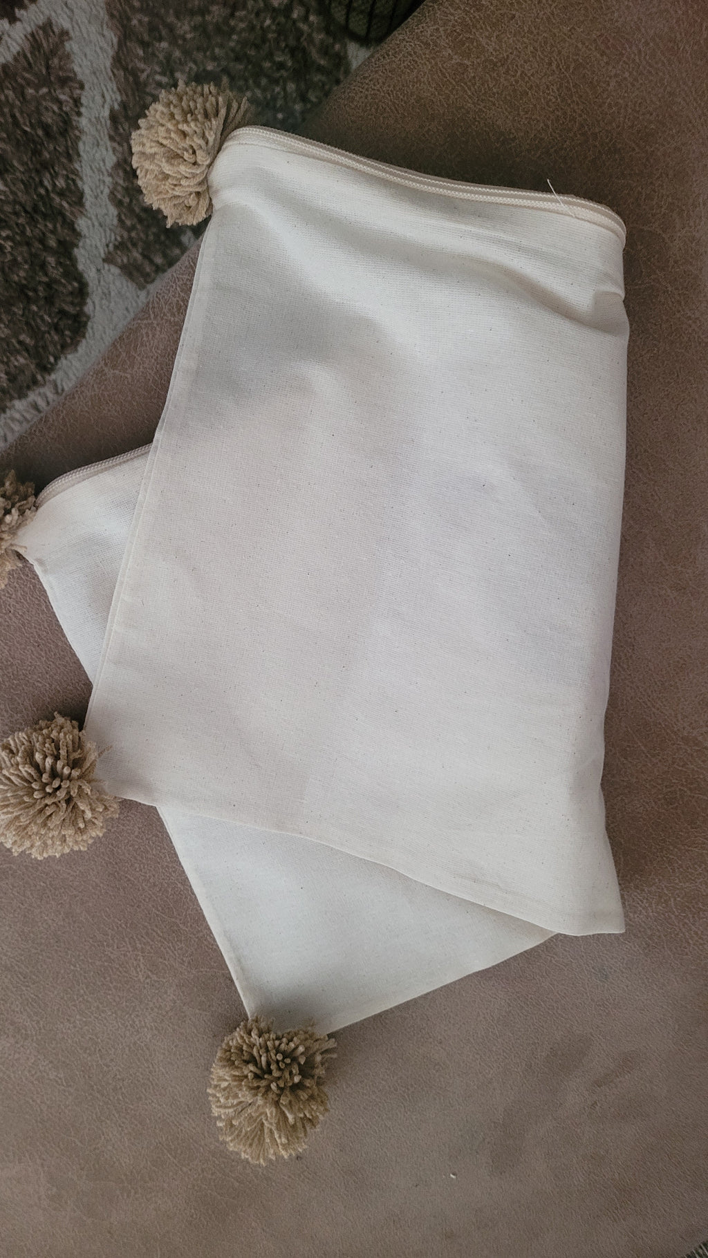 Personelized baby pillow Text  Pillow, Punch Needle Personalized Cushion Cover, Rectangular Name Pillow, Linen Decor Gift