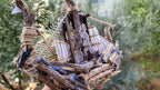 The USS John Adams Wooden Model Boat Driftwood Art Homeartparis production