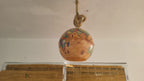 Vintage World Map Pendant Light - Handcrafted Nautical Hanging Globe Lamp with Adjustable Rope