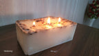 Custom Large 3 Wick Coffee Scented Candle Farmhouse Table Centerpiece Homeartparis production