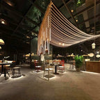 Grand 40-Arm Linear Jute Rope Chandelier - Extra Long Customizable Cascade Lighting - Homeartparis production