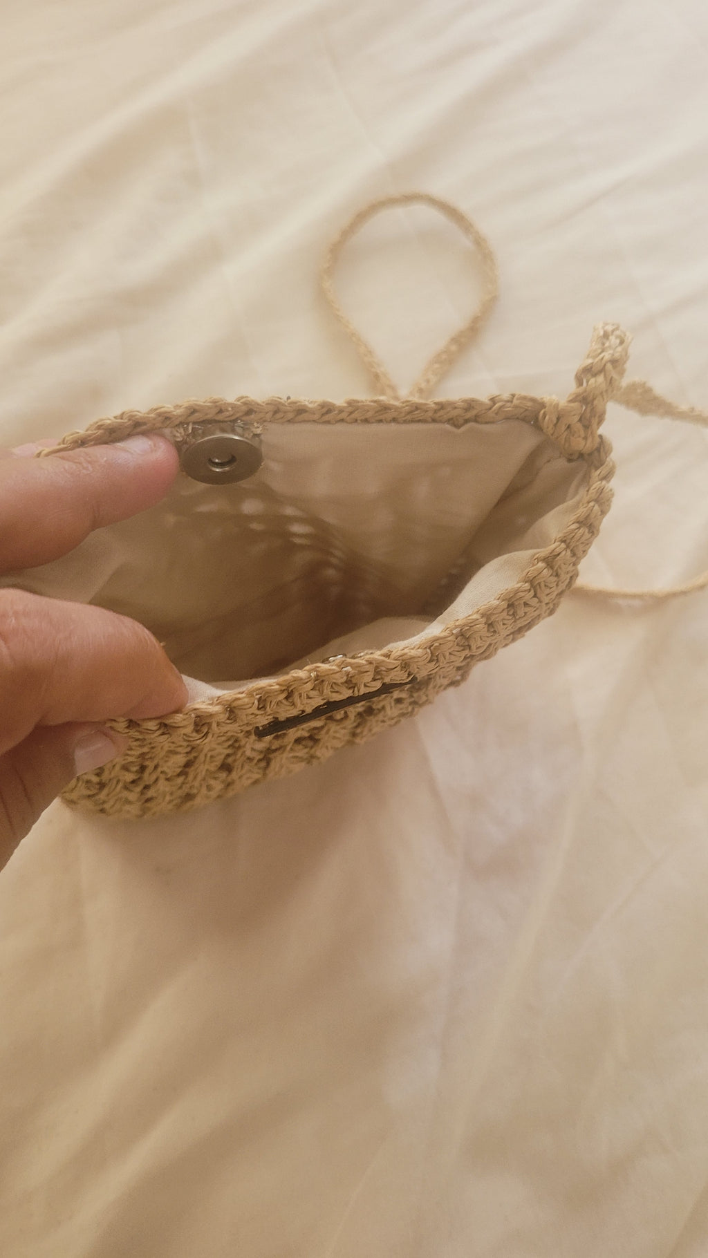 Minimalist Straw Crossbody Bag - Handmade Woven Raffia Style Purse by Seval Özsoy - Natural Boho Summer Bag - Unique Artisan Gift for Her
