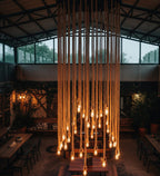 Custom large rustic rope chandelier, by homeartparis
