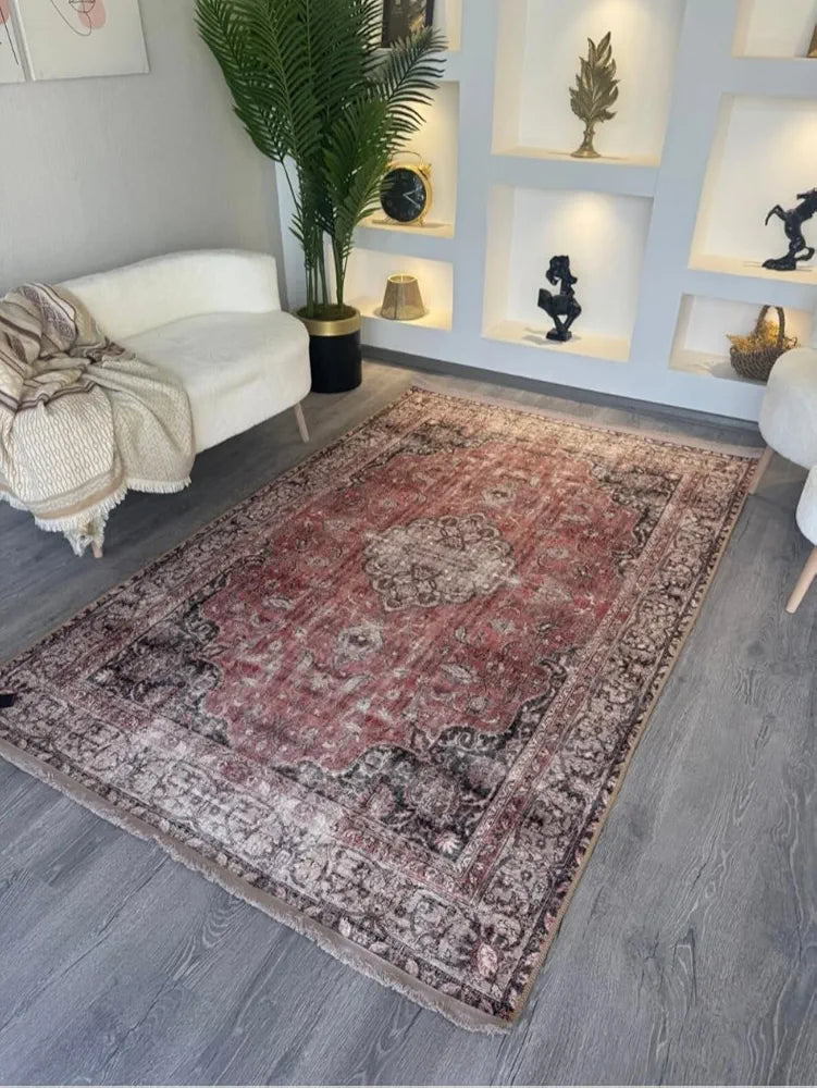 Exclusive Limited Edition Vintage Masterpiece Rug 200x300 cm - Hand-Finished Distressed Antique Style - Museum Quality Decorative Carpet - vintage Design Signature Collection