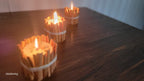 Natural Cinnamon Stick Candle , 3 pcs Handmade candle,  Rustic Table Centerpiece Homeartparis production