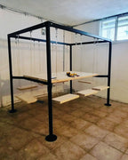 Homeartparis Swing Table porch garden Dining Set - 1.3 Ton Capacity Heavy-Duty Metal Frame Commercial Furniture by home art paris