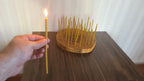 Natural Organic Beeswax Pillar Candles 35 pcs, Healing Ritual Set Homeartparis production