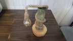 Vintage Table Lamp Crafted from 100-Year-Old Historic Telegraph Pole - Homeartparis production