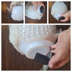 Jute Net Wrapped Globe Pendant Light Homeartparis production