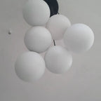 Modern White Glass Globe Pendant Light Homeartparis production