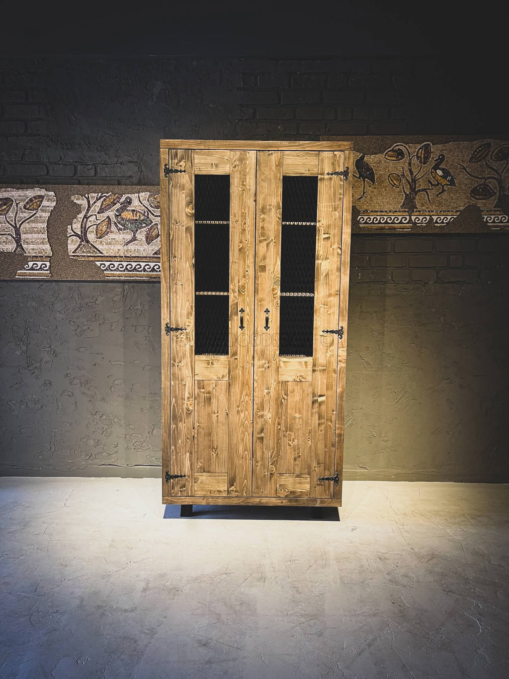 Hand-Carved & Wood-Burned Rustic Spruce Wood Cabinet - Homeartparis production
Important Note: Free Worldwide Shipping & Secure Delivery!