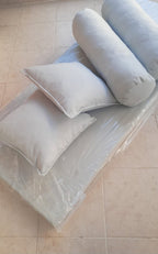 Homeartparis Handcrafted Solid Spruce Pine A-Frame Garden Swing - 2 Seater Luxury Daybed