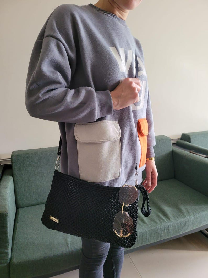 Crochet Bag, Handmade Convertible Shoulder Bag & Handbag, Elegant Purse, Gift for Her by SevalDesing