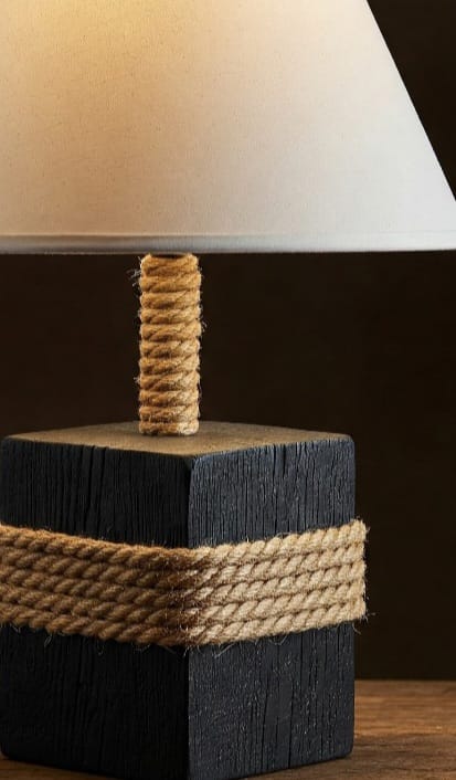 Luxury Rustic Modern Table Lamp & Lampshade - Homeartparis production