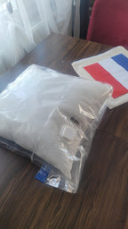 Homeartparis French Flag Punch Needle Pillow Cover, France Linen Cushion Case, Parisian Style Gift, Textured Home Decor 16x16